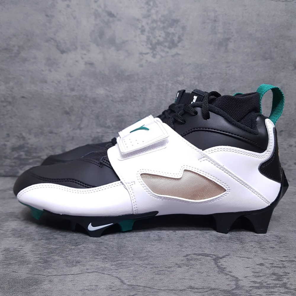 NIKE Diamond Turf Vapor Edge TD Football Cleats Mens 9.5 Emerald White Black